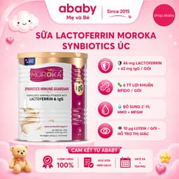 [Date 3/2028] Sữa Tăng Đề Kháng Moroka Lactoferrin Synbiotics giảm ốm vặt hộp 100g (2g x 50 Gói) 2