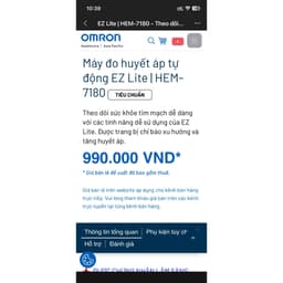 Máy đo huyết áp tự động EZ Lite | HEM- 7180 5