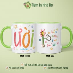 Ly cốc sứ chữa lành CƯỜI NHIỀU LÊN, HÔM NAY CẬU GIỎI VẢI quà tặng kỷ niệm sinh nhật bạn bè đồng nghiệp bản thân ý nghĩa 1