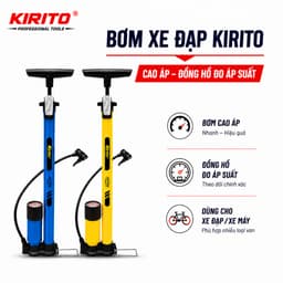 Bơm xe đạp, xe máy thương hiệu Kirito nhật bản có đầu bơm bóng, bơm đệm 1