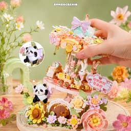 Mô hình lắp ráp vòng đu quay CAROUSEL quà tặng độc đáo các dịp lễ 3