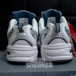 [MỊNZZZ] Thể Thao 53O White Silver Navy Trắng Bạc Gót Xanh Than, Sneaker Nam Nữ Phối Đồ Đi Học Đi Chơi 4