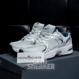 [MỊNZZZ] Thể Thao 53O White Silver Navy Trắng Bạc Gót Xanh Than, Sneaker Nam Nữ Phối Đồ Đi Học Đi Chơi 5