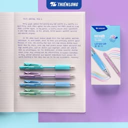 Combo 5/10/20 Bút bi Thiên Long TL-095 Pro, phiên bản nâng cấp 2026, 4 màu thân thời trang, ngòi 0.5mm TL-098 2
