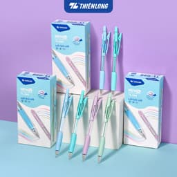 Combo 5/10/20 Bút bi Thiên Long TL-095 Pro, phiên bản nâng cấp 2026, 4 màu thân thời trang, ngòi 0.5mm TL-098 1