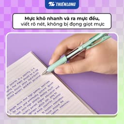 Combo 5/10/20 Bút bi Thiên Long TL-095 Pro, phiên bản nâng cấp 2026, 4 màu thân thời trang, ngòi 0.5mm TL-098 5