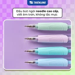 Combo 5/10/20 Bút bi Thiên Long TL-095 Pro, phiên bản nâng cấp 2026, 4 màu thân thời trang, ngòi 0.5mm TL-098 8