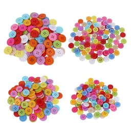 50/100 CÚC ÁO NHỰA NHIỀU MÀU – NÚT MAY QUẦN ÁO – PHỤ KIỆN HANDMADE – SCRAPBOOK – DIY 🌈 3