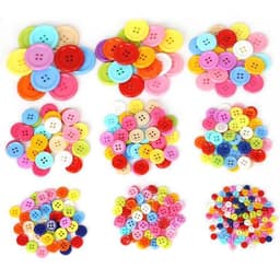 50/100 CÚC ÁO NHỰA NHIỀU MÀU – NÚT MAY QUẦN ÁO – PHỤ KIỆN HANDMADE – SCRAPBOOK – DIY 🌈 7