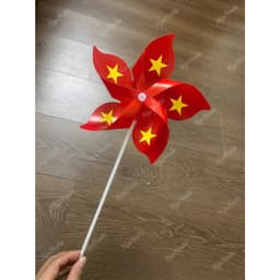 [Sét 5 Cái] Chong chóng CỜ ĐỎ SAO VÀNG, TỔI YÊU VIỆT NAM Tổ Quốc cầm tay quốc khánh 2/9,hội trại,mầm non,khai giảng 8