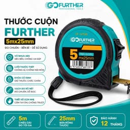 [ Chính Hãng ] Thước Cuộn FURTHER 5m/7m x 25mm – Thước Đo Kỹ Thuật Chuyên Nghiệp, Vỏ Chống Va Đập 1