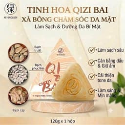 Xà phòng rửa mặt Thất Tử Bạch (Seven Green)làm sạch bã nhờn ,bụi bẩn ngăn ngừa mụn 2