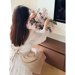 Tạp dề vải dáng dài có túi. Tạp dề bếp phong cách Hàn Quốc tối giản - Majehome 4