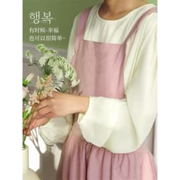 Tạp dề vải dáng dài có túi. Tạp dề bếp phong cách Hàn Quốc tối giản - Majehome 6