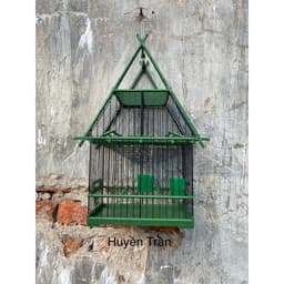 Lồng bẫy chim Vành Khuyên, lồng vừa bẫy vừa nuôi màu xanh chất liệu nhựa ABS cao cấp, sang trọng, tiện lợi 2