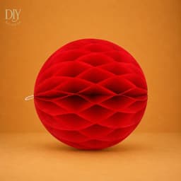 Lồng đèn tổ ong DIYDECORSG, lồng đèn giấy xếp màu đỏ, trang trí tiệc cưới sinh nhật Tết Trung thu 8