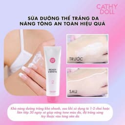 Sữa Dưỡng Thể Sáng Da Cathy Doll Ready 2 White Whitener Body Lotion 150ml 4