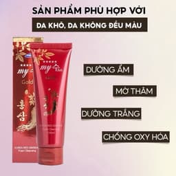 Sữa Rửa Mặt Trắng Da Hồng Sâm My Gold Hàn Quốc 130ml, SRM Mụn, Sửa Rửa Mặt Nam Nữ 4