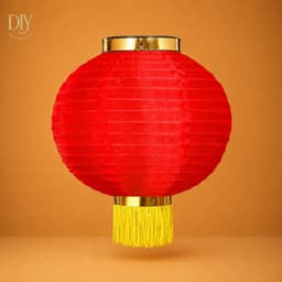 Lồng đèn vải DIYDECORSG lụa trơn chống nước, trang trí Trung thu, Tết, decor ngoài trời 30cm/40cm 3