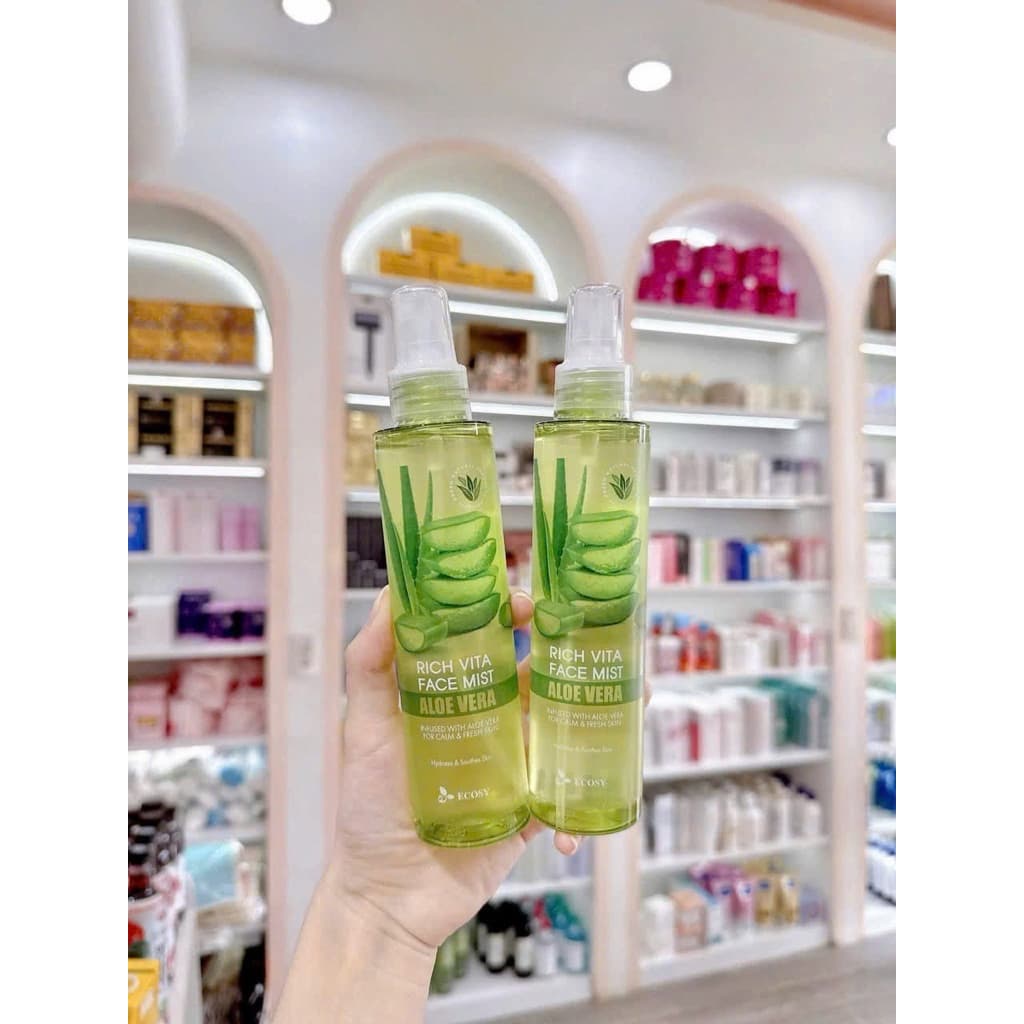 Xịt Khoáng Ecosy Moist Up Face Mist xịt khoáng lô hội Ecosy 150ml