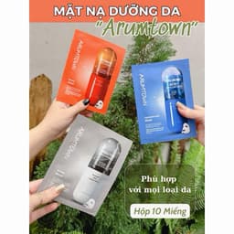 Hộp 10 Mặt Nạ Arumore Tinh Chất Thiên Nhiên Hỗ Trợ Cấp Ẩm Làm Dịu Sáng Da Phục Hồi Da 10 x 23ML 1