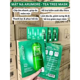 Hộp 10 Mặt Nạ Arumore Tinh Chất Thiên Nhiên Hỗ Trợ Cấp Ẩm Làm Dịu Sáng Da Phục Hồi Da 10 x 23ML 5