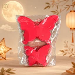 Dải giấy trang trí DIYDECORSG gấp nếp gợn sóng, dây treo hình bướm 3D trang trí Tết, đám cưới, Trung thu, dài 2m2/3m/4m 8