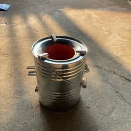 Bếp Than Tổ Ong 2 viên lửa xanh inox cao cấp, đường kính 22cm 5