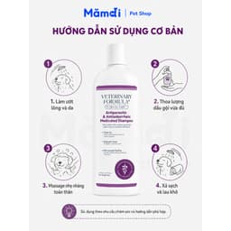 Sữa Tắm VFCC Antiparasitic 473ml Cho Chó | Hỗ Trợ Da Ngứa Bong Vảy Bã Nhờn Mỹ 4