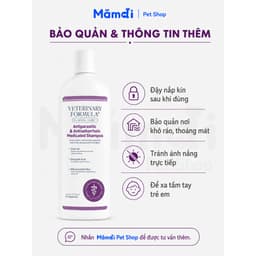 Sữa Tắm VFCC Antiparasitic 473ml Cho Chó | Hỗ Trợ Da Ngứa Bong Vảy Bã Nhờn Mỹ 3