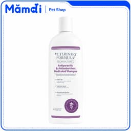 Sữa Tắm VFCC Antiparasitic 473ml Cho Chó | Hỗ Trợ Da Ngứa Bong Vảy Bã Nhờn Mỹ 1