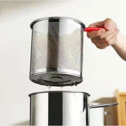 Nồi Chiên Ngập Dầu Bằng Thép Không Gỉ Kèm Rổ Chiên Lọc Dầu Dung Tích 1200ml - Dùng Được Cho Bếp Từ 7