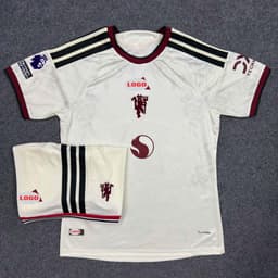 Bộ Quần Áo Bóng Đá CLB Man United Sân Khách Mùa Giải 2026/2027- Vải Polyester Thái Cao Cấp 3