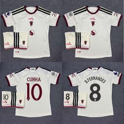 Bộ Quần Áo Bóng Đá CLB Man United Sân Khách Mùa Giải 2026/2027- Vải Polyester Thái Cao Cấp 1