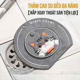 Miếng đậy nắp cống lỗ thoát nước sàn nhà tắm silicon ngăn mùi hôi chống côn trùng xâm nhập 9