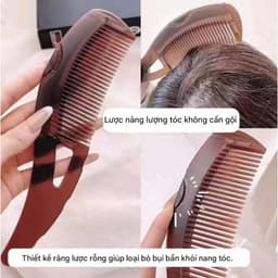 Lược chải tóc gỡ rối chống bết dính, dụng cụ trị gàu giảm ngứa và làm sạch da đầu tiện lợi 7