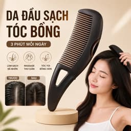 Lược chải tóc gỡ rối chống bết dính, dụng cụ trị gàu giảm ngứa và làm sạch da đầu tiện lợi 9