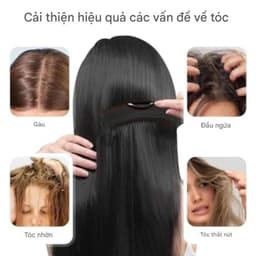 Lược chải tóc gỡ rối chống bết dính, dụng cụ trị gàu giảm ngứa và làm sạch da đầu tiện lợi 5