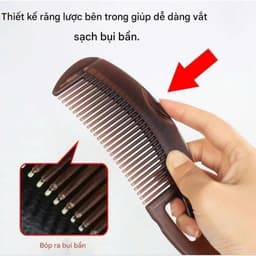 Lược chải tóc gỡ rối chống bết dính, dụng cụ trị gàu giảm ngứa và làm sạch da đầu tiện lợi 6