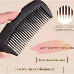 Lược chải tóc gỡ rối chống bết dính, dụng cụ trị gàu giảm ngứa và làm sạch da đầu tiện lợi 8