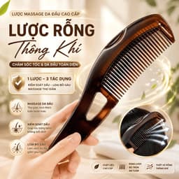 Lược chải tóc gỡ rối chống bết dính, dụng cụ trị gàu giảm ngứa và làm sạch da đầu tiện lợi 2