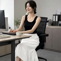 Thời trang công sở-chân váy a dáng dài. rất tinh tế,cổ điển và hiện đại,tôn lên vẻ đẹp nữ tính và sang trọng cv-15 5