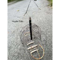 Lồng bẫy chim Chào Mào inox 2 cửa quấn đồng phom số 0 (kim gài) siêu nhạy kết hợp móc xoay 360 độ tiện lợi 2