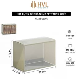 Hộp Đựng, Túi Trà Bằng Nhựa PET Trong Suốt Dày Dặn HT103 - Cao Cấp & Kháng Khuẩn -HVL 3
