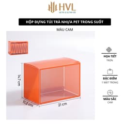 Hộp Đựng, Túi Trà Bằng Nhựa PET Trong Suốt Dày Dặn HT103 - Cao Cấp & Kháng Khuẩn -HVL 1