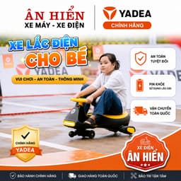Xe lắc điện cho bé có nhạc xe lắc điện Yadea ant baby Xe điện Ân Hiển 1