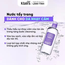 Nước tẩy trang Dear Klairs Supple Preparation Unscented Cleansing Water 400ml SKINCARESHOP 4