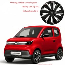 [ Minio Green - VF2 xe Điện ] Ốp lazang R13 ốp mâm ô tô Điện minio Green / VF2 cỡ lốp R13 inch phụ kiện làm đẹp mâm xe 6