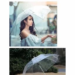 ô trong suốt cầm tay, dù che nắng che mưa ,deco chụp ảnh siêu đẹp 3