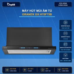 Hút mùi âm tủ GrandX H70F75B hút khỏe và siêu êm 1